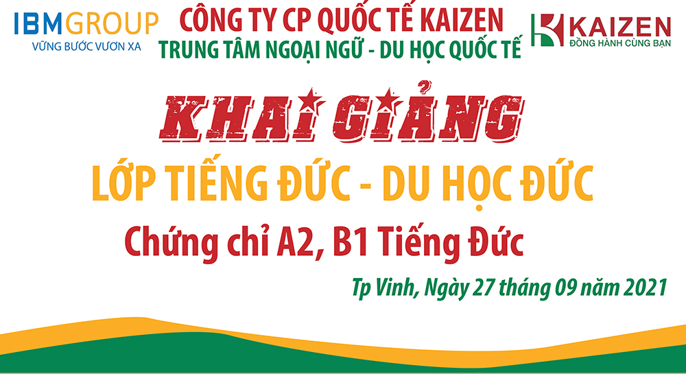 DU HỌC NGHỀ ĐỨC 2021 - KHAI GIẢNG LỚP TIẾNG ĐỨC TẠI VINH